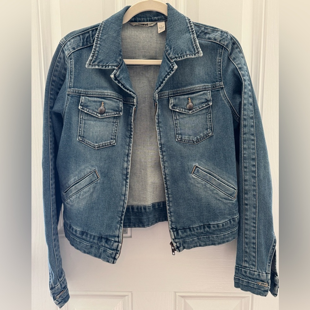 Mavi Zip Denim Jacket